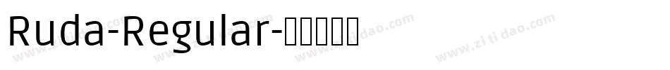 Ruda-Regular字体转换