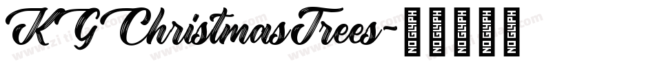 KGChristmasTrees字体转换