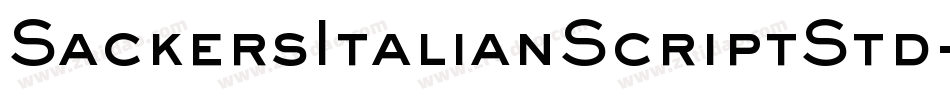 SackersItalianScriptStd字体转换