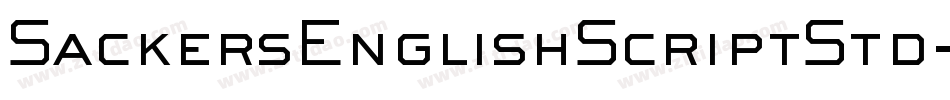 SackersEnglishScriptStd字体转换