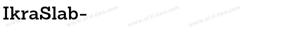 IkraSlab字体转换
