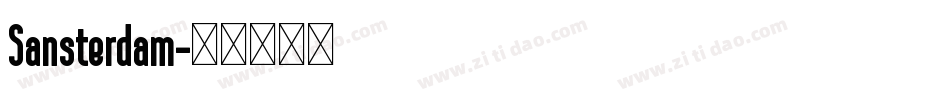 Sansterdam字体转换