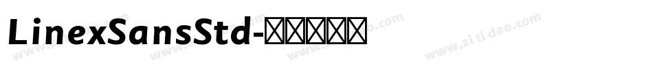 LinexSansStd字体转换