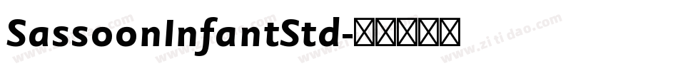 SassoonInfantStd字体转换