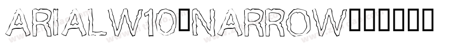 ArialW10-Narrow字体转换