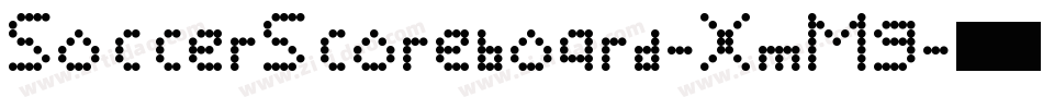 SoccerScoreboard-XmMg字体转换