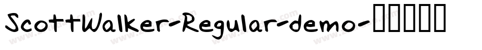 ScottWalker-Regular-demo字体转换