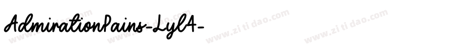 AdmirationPains-Lyl4字体转换