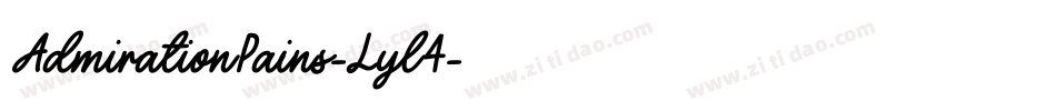 AdmirationPains-Lyl4字体转换