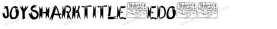 JoySharkTitle-edO6字体转换