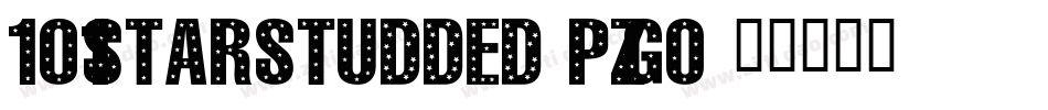101StarStudded-pZGO字体转换