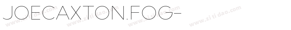 JoeCaxton.fog字体转换