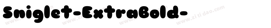 Sniglet-ExtraBold字体转换