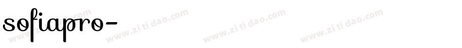 sofiapro字体转换