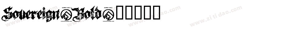 Sovereign-Bold字体转换