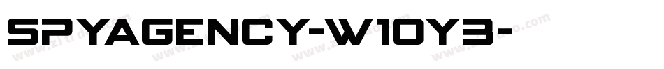 SpyAgency-w1oY3字体转换