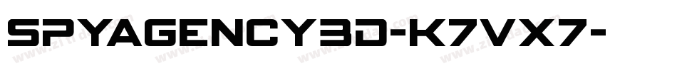 SpyAgency3D-K7Vx7字体转换
