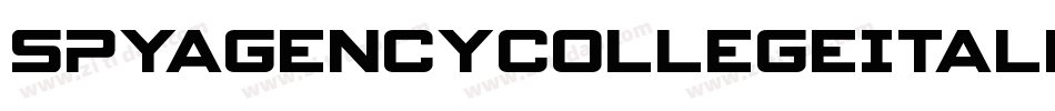 SpyAgencyCollegeItalic-0WvRz字体转换