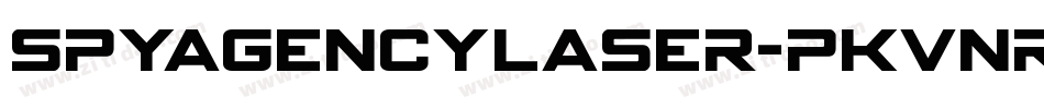 SpyAgencyLaser-PKVnr字体转换