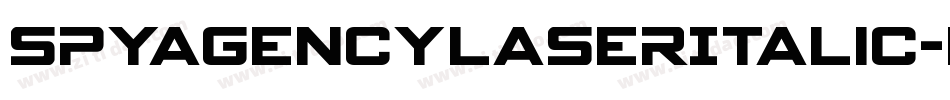 SpyAgencyLaserItalic-L3VpZ字体转换