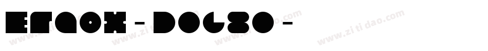 Eraox-DOG80字体转换