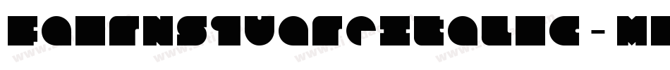FairNSquareItalic-MBWY字体转换