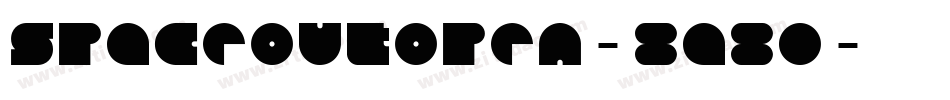 Spaceoutopen-8a80字体转换