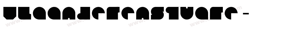 VlaanderenSquare字体转换