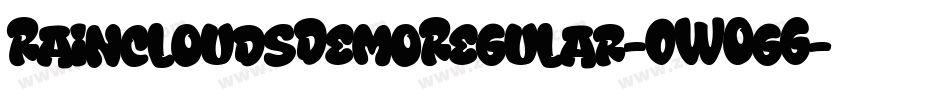 RaincloudsDemoRegular-0WOgG字体转换