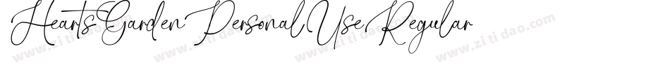 HeartsGardenPersonalUseRegular-Lgp4字体转换