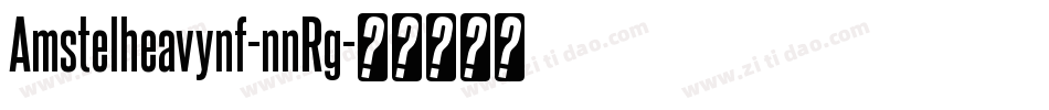 Amstelheavynf-nnRg字体转换