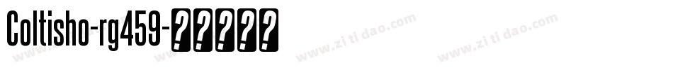 Coltisho-rg459字体转换