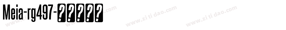Meia-rg497字体转换