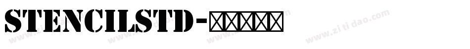 StencilStd字体转换