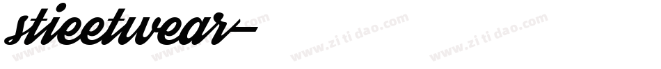 stieetwear字体转换