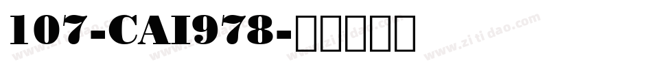 107-CAI978字体转换