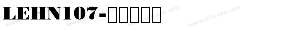 LEHN107字体转换