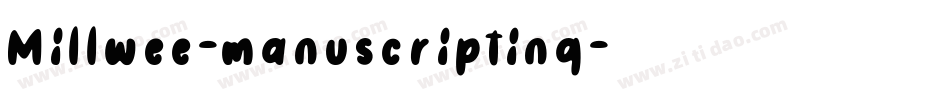 Millwee-manuscripting字体转换