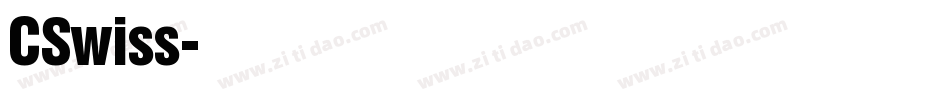 CSwiss字体转换