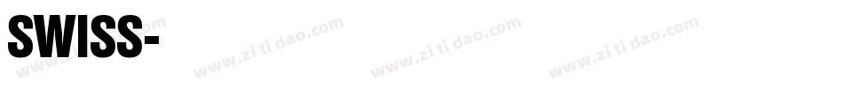 SWISS字体转换