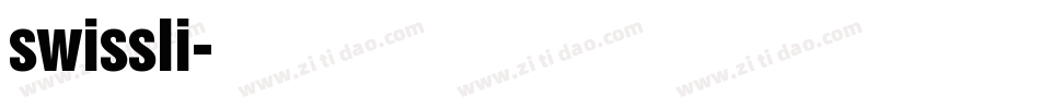 swissli字体转换