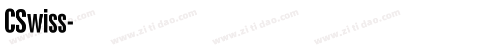 CSwiss字体转换