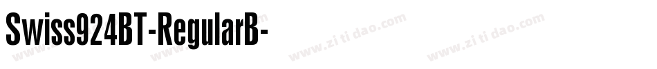 Swiss924BT-RegularB字体转换