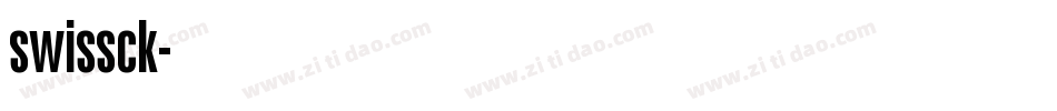 swissck字体转换