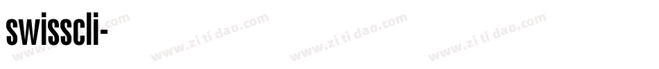 swisscli字体转换