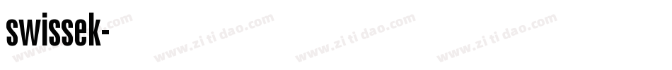 swissek字体转换