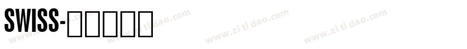 SWISS字体转换