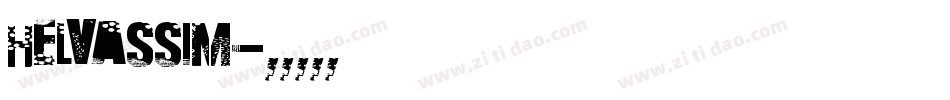 helvassim字体转换