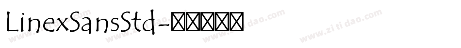 LinexSansStd字体转换