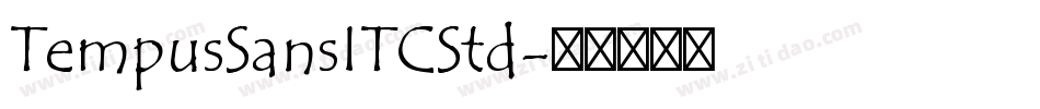TempusSansITCStd字体转换